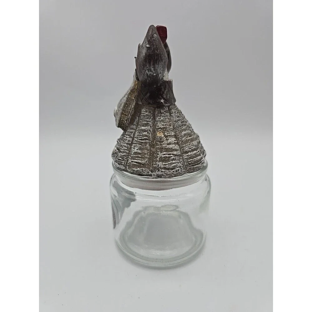Vintage Holiday Reindeer Believe Candy Jar Christmas Decor